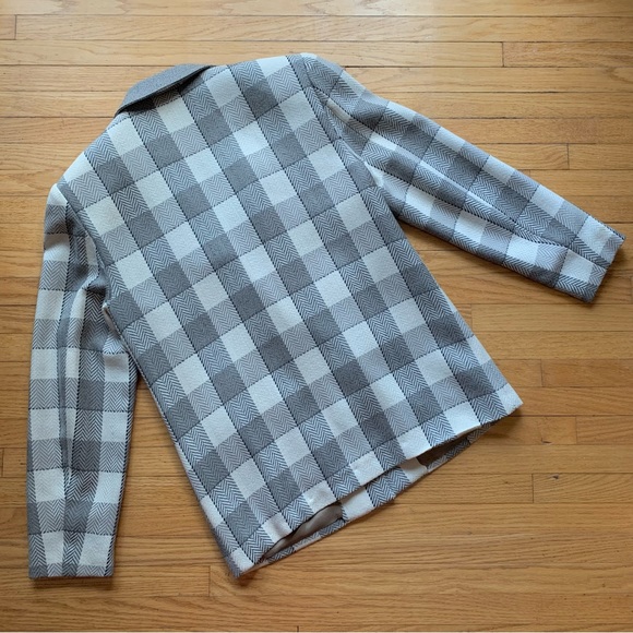 Vintage Allure Plaid Oversized Blazer (size S-M) - Picture 3 of 5